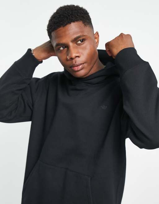 Sudadera negra con capucha de trébol Contempo de adidas Originals