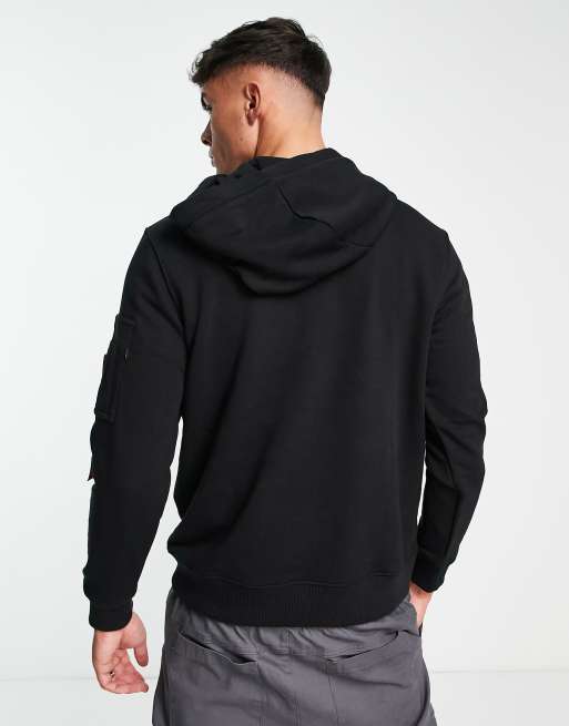 Sudadera negra con capucha e insignias de la NASA y la Voyager de Alpha Industries, 4 de 4