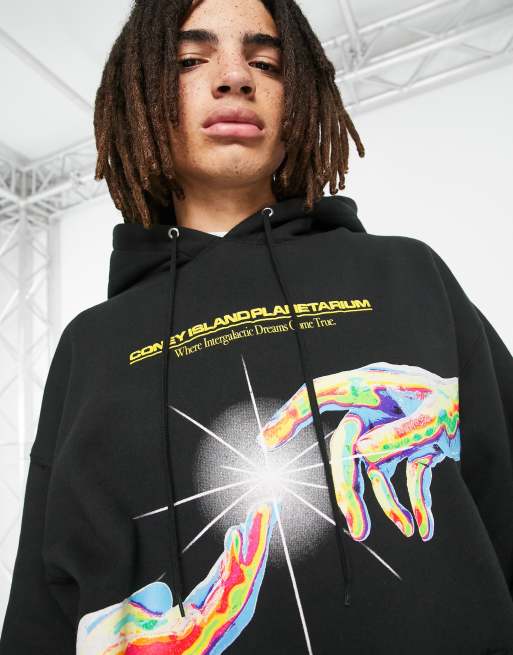 Sudadera negra con capucha Coney Island Picnic | ASOS