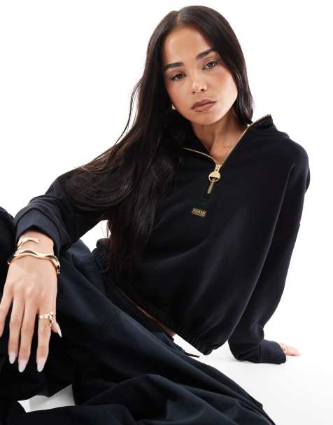Sudadera negra con capucha Priya de Barbour International - view 1