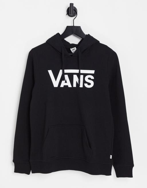  Sudadera negra con capucha V de Vans Classic 