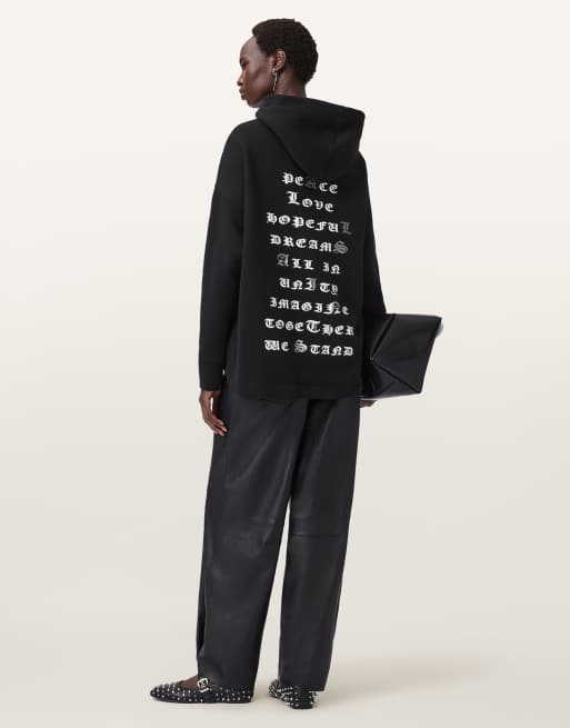 Sudadera negra con capucha Vision Etie de AllSaints, 4 de 6