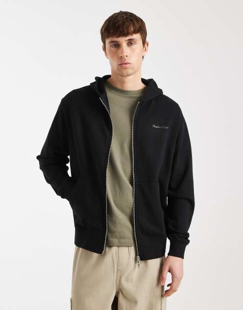 Sudadera negra con capucha y cremallera doble Jack de Redefined Rebel - view 1