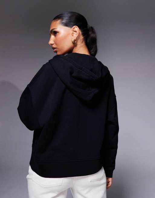 Sudadera negra con capucha y cremallera Lana de Barbour International , 2 de 4