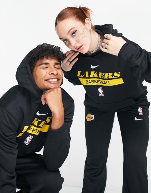 Sudadera negra con capucha y dise o de los LA Lakers de la NBA