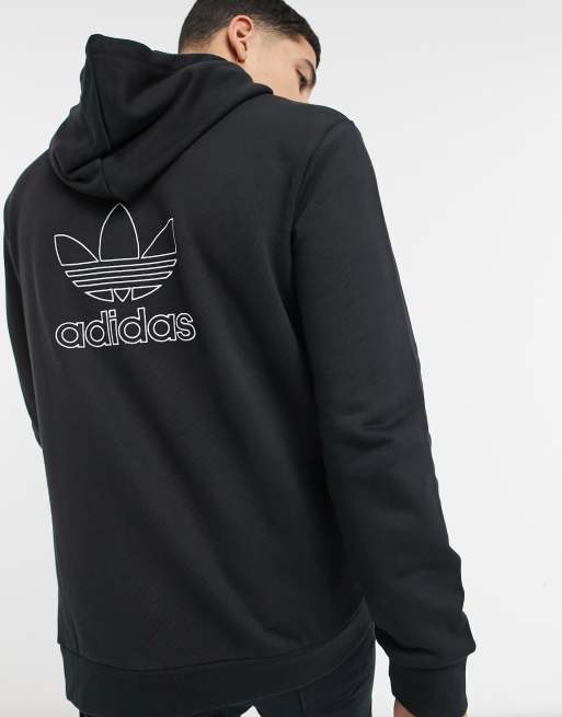 negra con capucha en la espalda de adidas Originals |