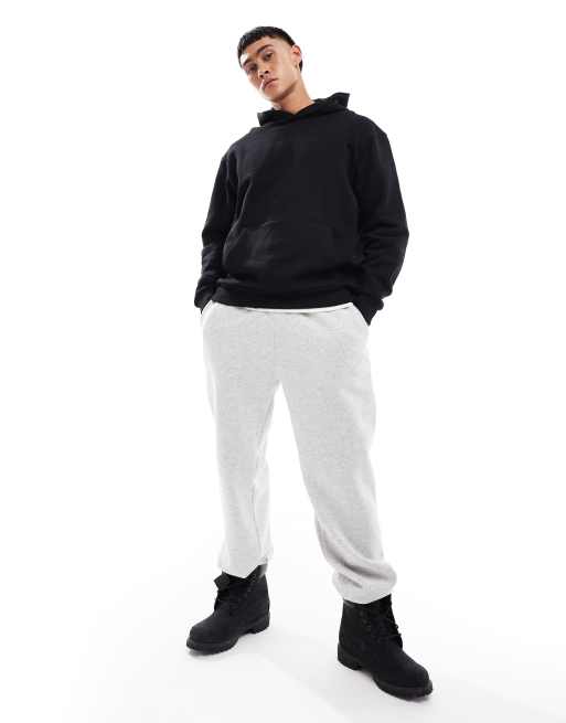 Sudadera negra con capucha y estampado en la espalda de ASOS DESIGN, 4 de 4