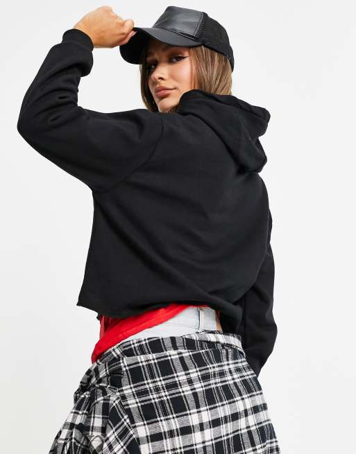 Sudadera negra con capucha y estampado gráfico de Threadbare (parte de un conjunto), 2 de 4