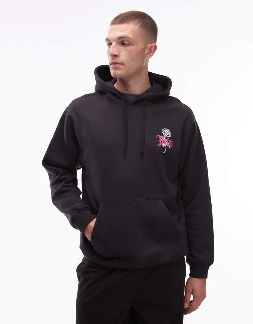 Sudadera negra con capucha y estampado gráfico en la espalda Grown From The Ground Up de Vans, 3 de 5