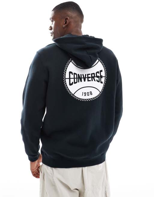 Converse fashion black hoodie mens