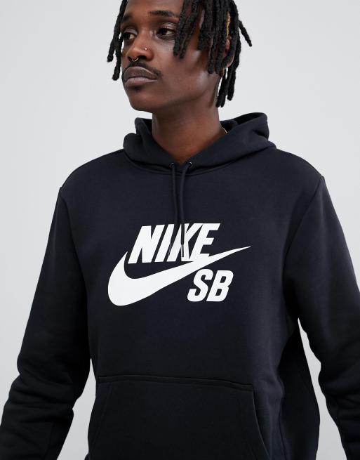 Sudadera negra con capucha y logo AJ9733 010 de Nike SB