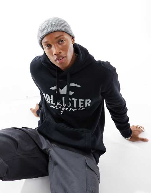 Sudadera hollister negra store