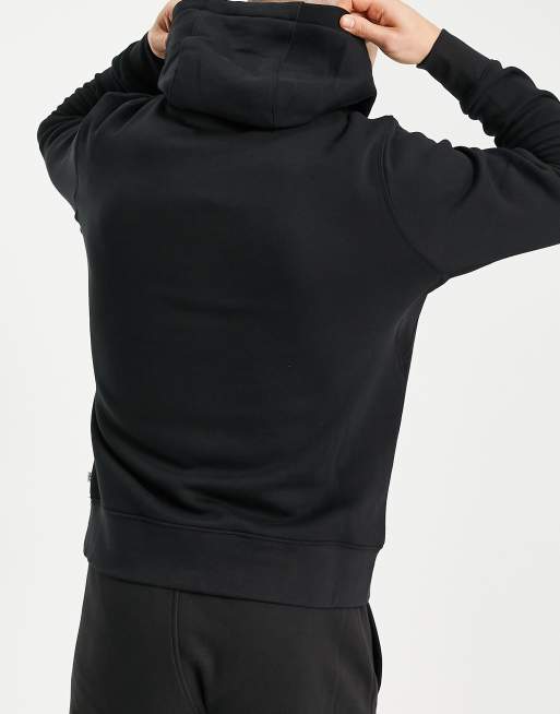 Sudadera negra con capucha y logo de Calvin Klein Golf, 2 de 4
