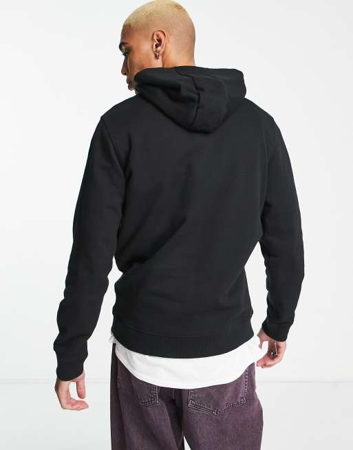 Sudadera negra con capucha y logo de Lyle & Scott, 2 de 4
