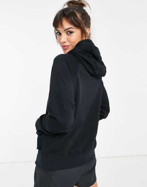 Sudadera negra con capucha y logo de tejido polar de Nike , 2 de 4