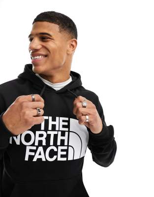 Sudadera negra con capucha y logo en el pecho de felpa Standard de The North Face
