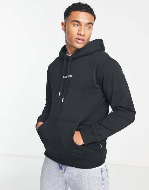 Sudadera negra con capucha y logo en el pecho de Only & Sons , 3 de 4