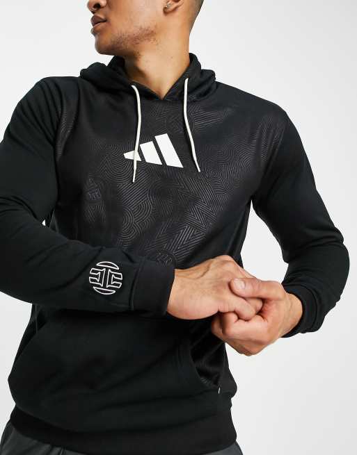 Sudadera negra capucha y James Harden de adidas Basketball | ASOS