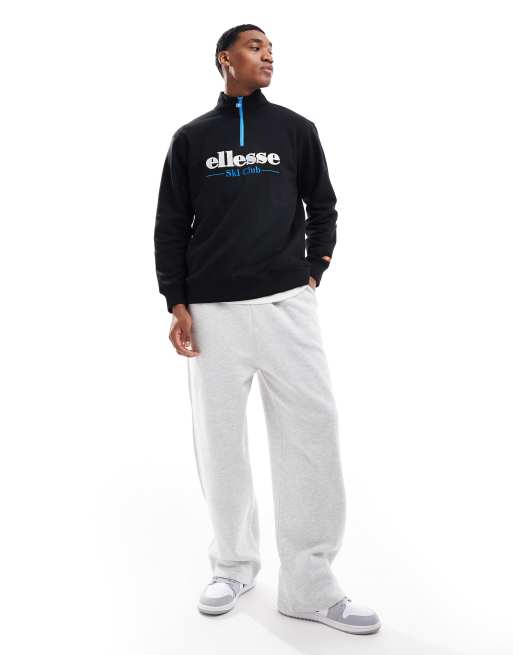 Sudadera negra con cremallera corta Baleor de ellesse, 2 de 4