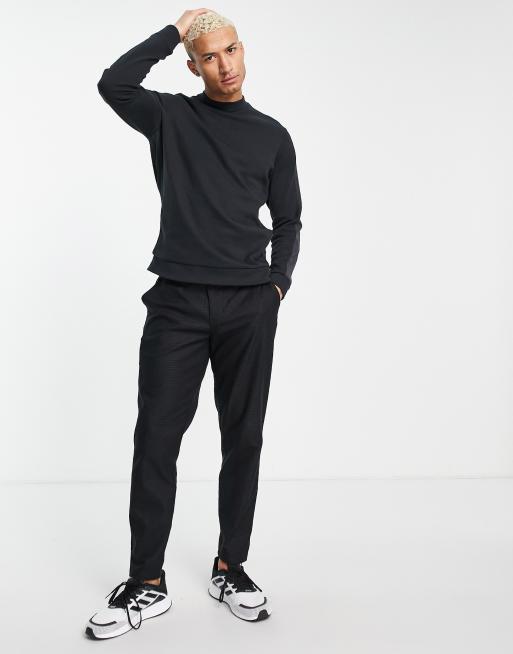 Sudadera negra con cuello alzado Adicross de adidas Golf, 3 de 4