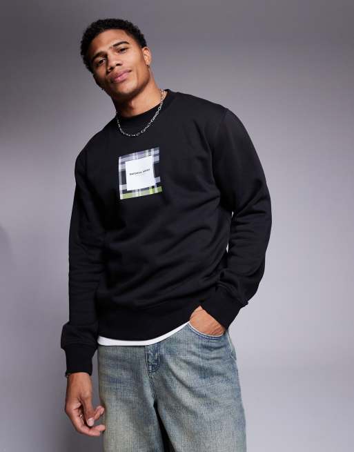 Sudadera negra con detalle a cuadros Carter de Marshall Artist , 4 de 4