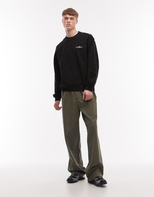 Sudadera negra con detalle de etiqueta de Carhartt WIP, 2 de 5