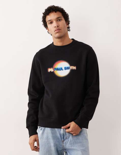 Sudadera negra con estampado gráfico de eclipse de PS Paul Smith - view 1