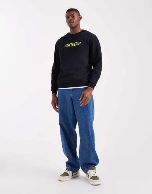 Sudadera negra con estampado trasero y logo Crash Dot de Santa Cruz, 2 de 5