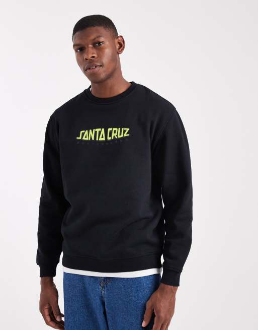 Sudadera negra con estampado trasero y logo Crash Dot de Santa Cruz, 3 de 5