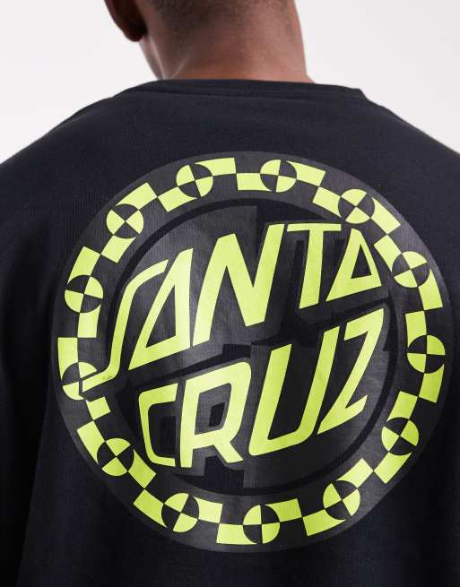 Sudadera negra con estampado trasero y logo Crash Dot de Santa Cruz, 5 de 5