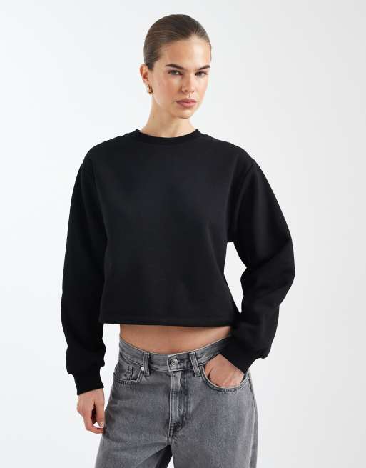 Sudadera negra con lazo en la espalda de Miss Selfridge, 3 de 4
