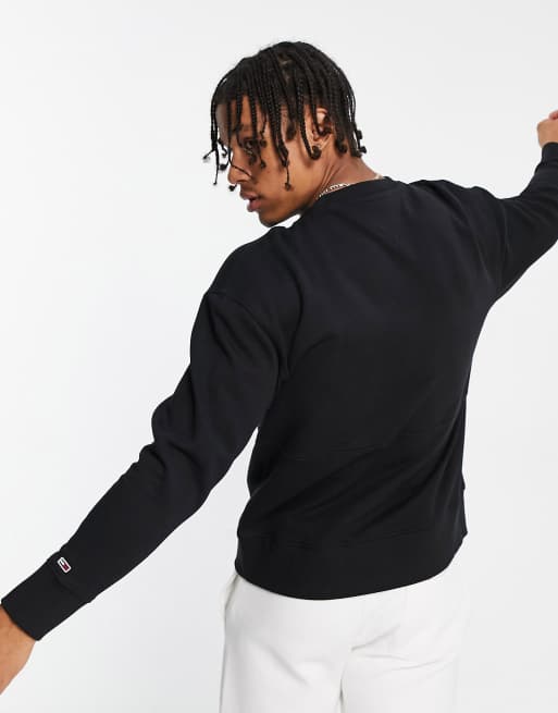 Sudadera negra con logo corporativo Modern de Tommy Jeans, 4 de 4