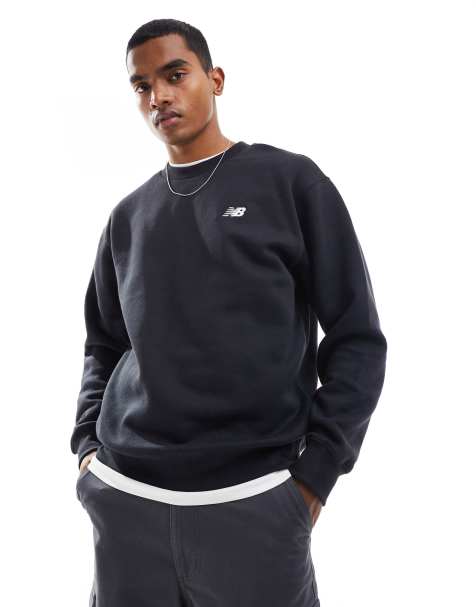 Sudadera negra con logo pequeño de tejido cepillado de New Balance - view 1