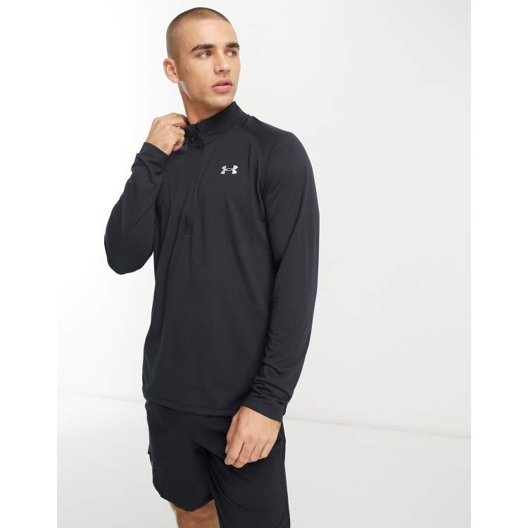 Sudadera negra con media cremallera Streaker de Under Armour
