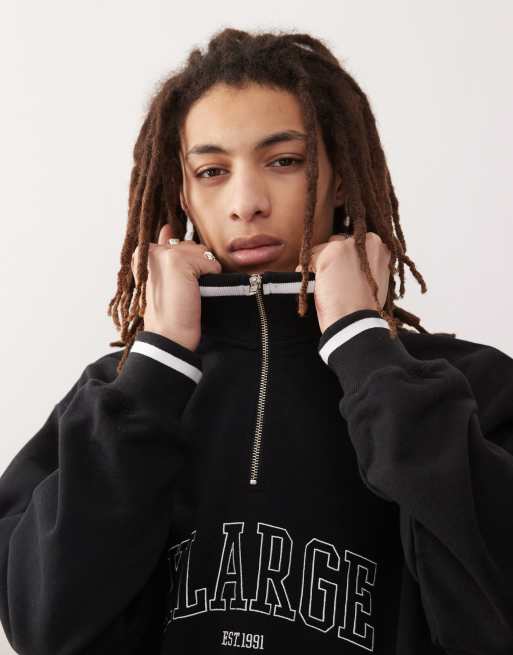 Sudadera Básica Con Media Cremallera