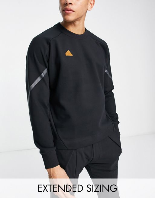 Sudadera negra con capucha Z.N.E. de adidas Sportswear