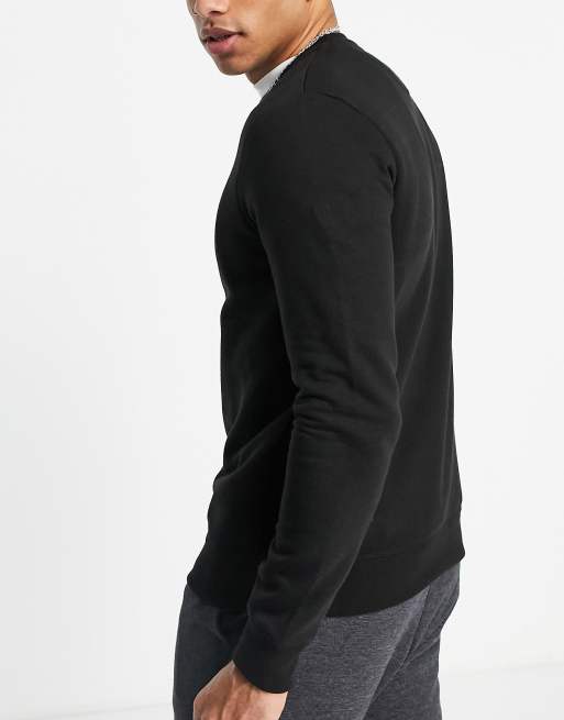 Sudadera negra de Burton Menswear ASOS