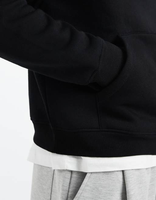 Sudadera negra de corte cuadrado con capucha Essentials de ASOS DESIGN, 5 de 5