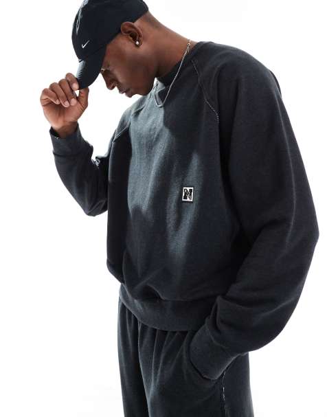 Sudadera negra de felpa Dri-FIT Heritage de Nike Training - view 1