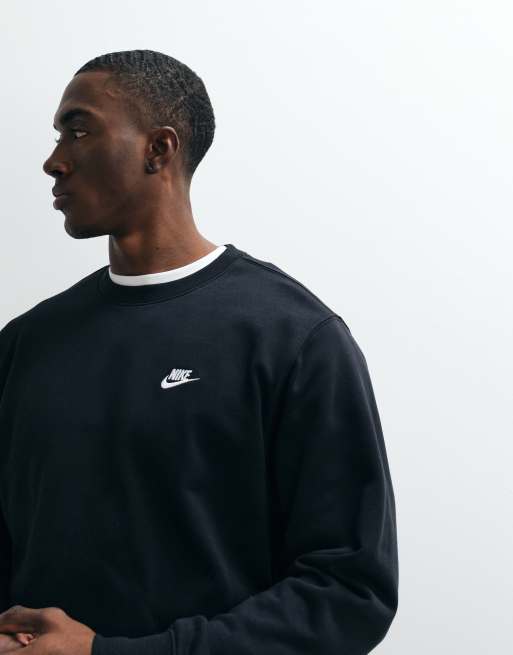 Sudadera negra de felpa rizada de Nike Club, 2 de 5