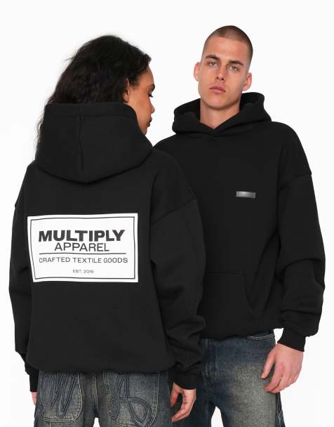 Sudadera negra extragrande con capucha Designation de Multiply Apparel - view 1
