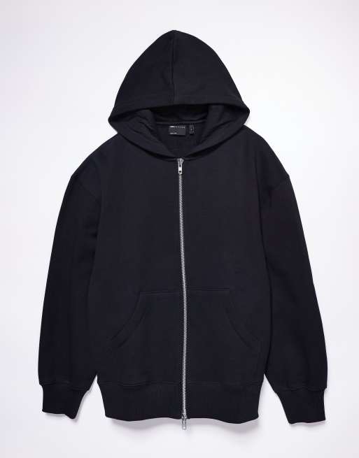 Sudadera Con Capucha Y Cremallera De Acceso En Bloques De Color