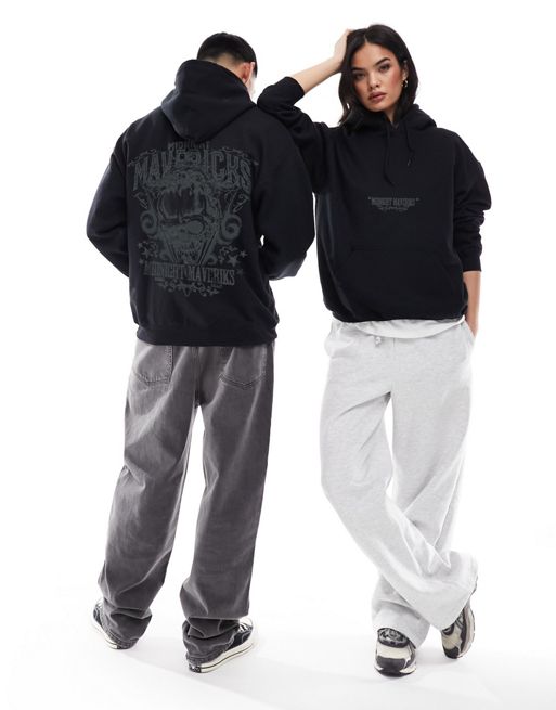 Sudadera con capucha casual unisex de manga larga con estampado de sudadera  negra con capucha de hip hop