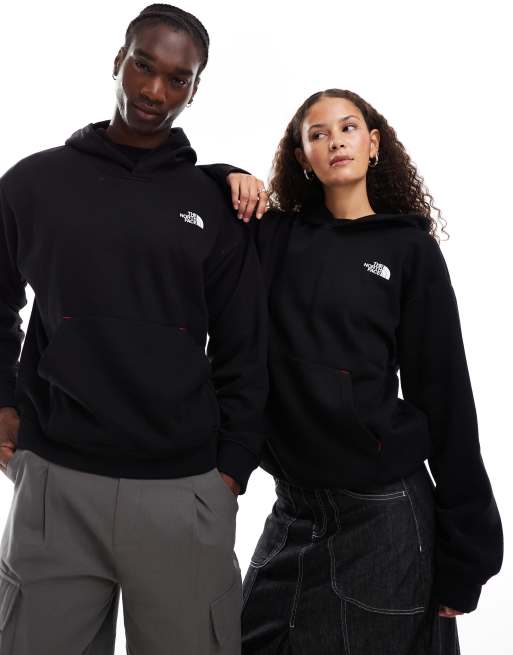 Sudadera negra extragrande con capucha y logo Seven Summits Axys Redbox de The North Face