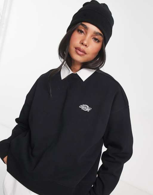Sudadera negra extragrande premium Summerdale de Dickies