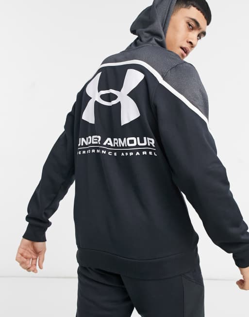 Sudadera negra under discount armour