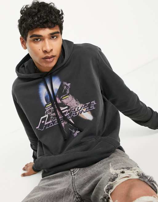 Sudadera negra sin cierres con capucha Arcade de AllSaints 