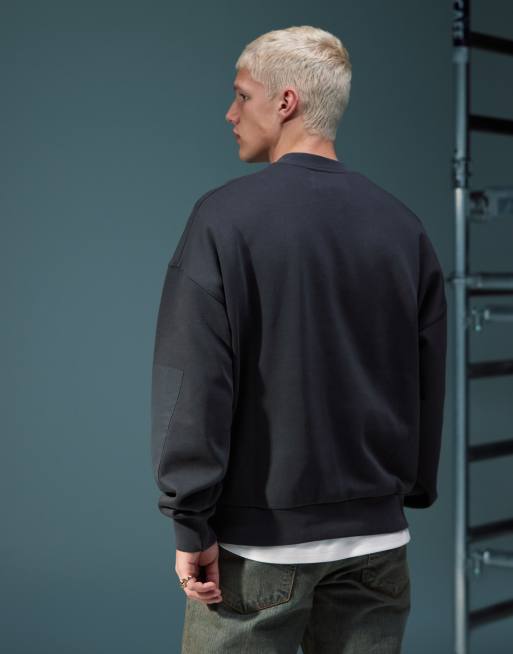 Sudadera negra utilitaria con cuello redondo Rochester de Champion, 4 de 4
