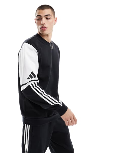 Sudadera negra y blanca Squadra25 de adidas Football - view 1