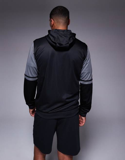 Sudadera negra y roja con capucha Squadra de adidas Football, 4 de 4